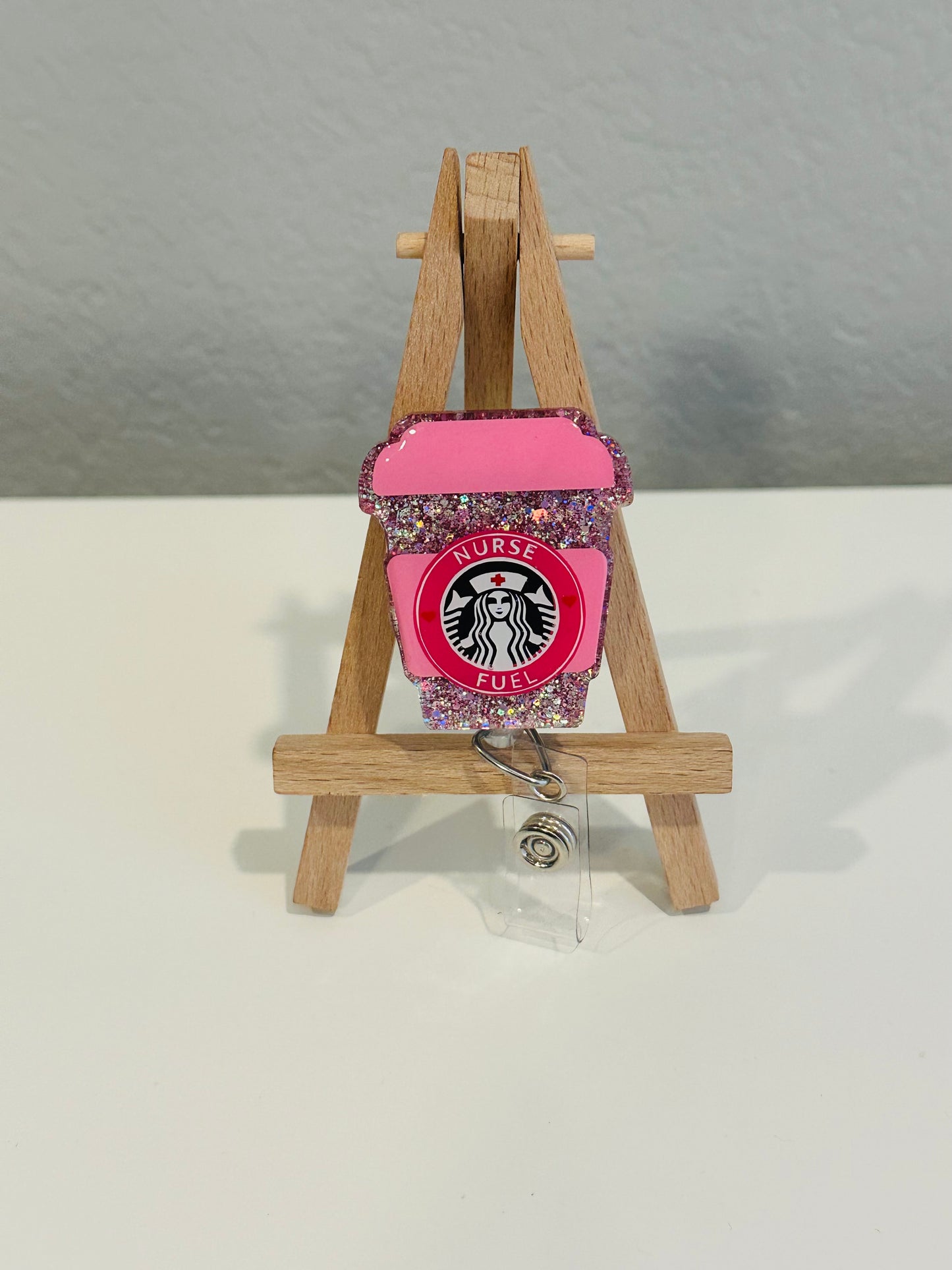 Nurse Fuel Coffee Badge Reel