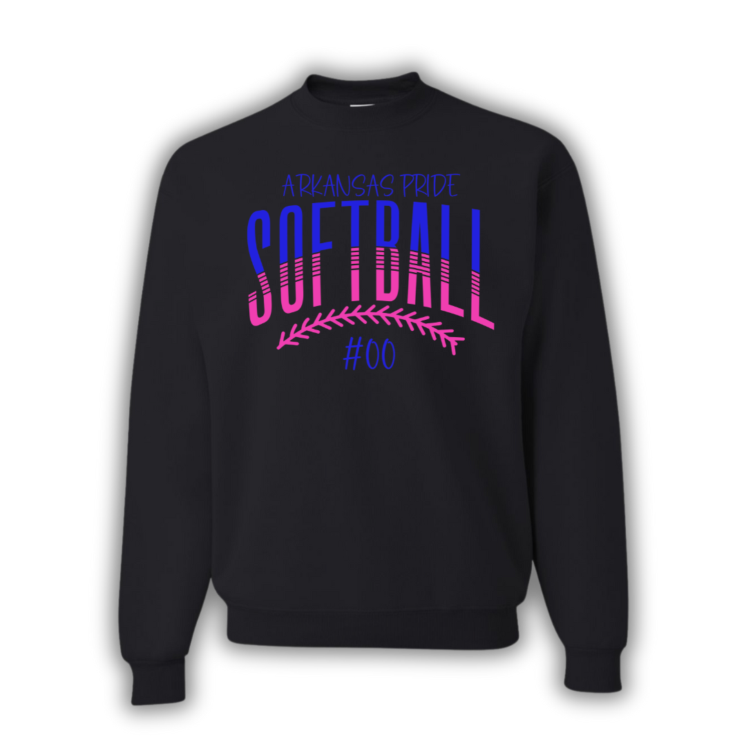 Arkansas Pride Softball Curved