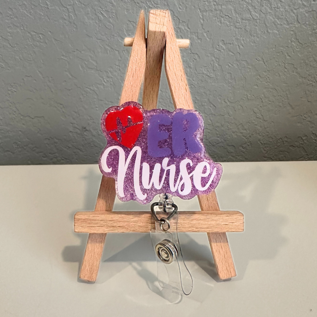 ER Nurse Badge Reel – The Southern Nurse Craft Studio