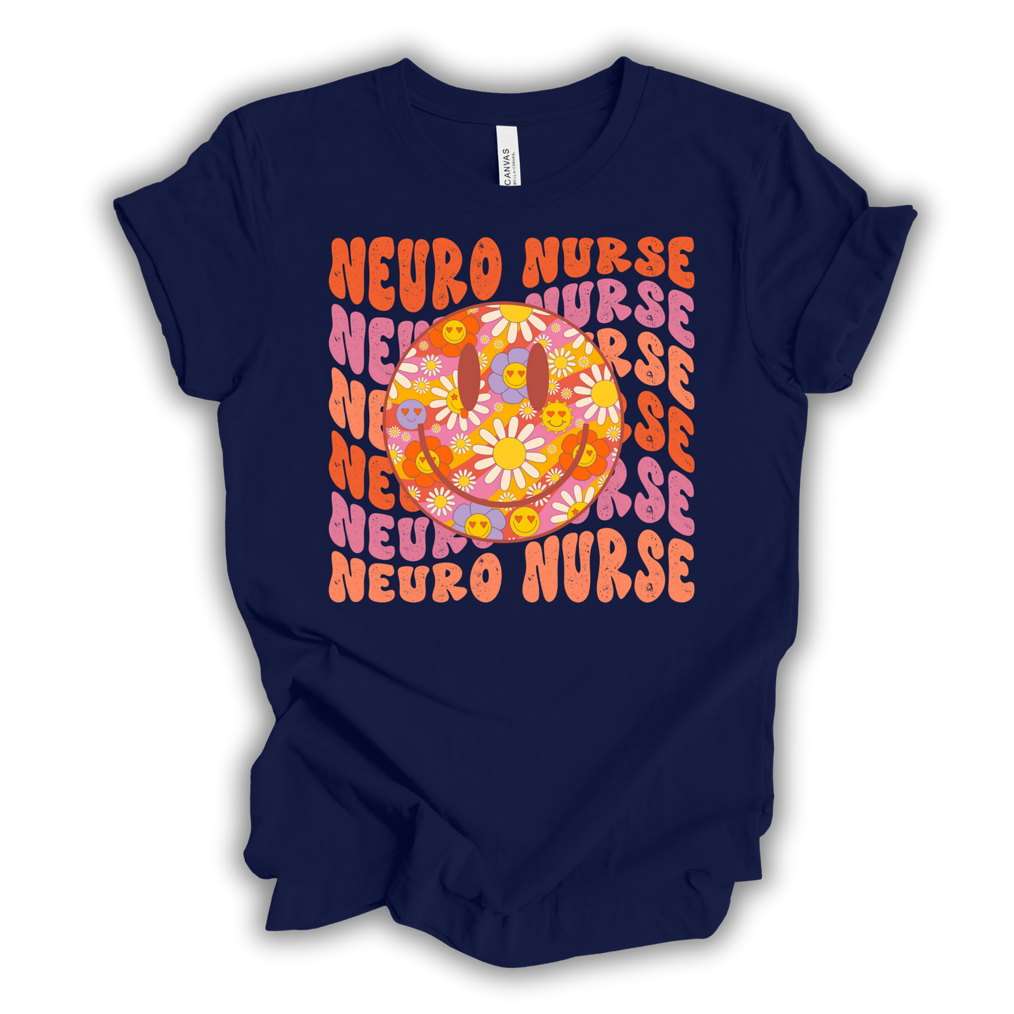 Floral Smiley Face Nurse Specialty