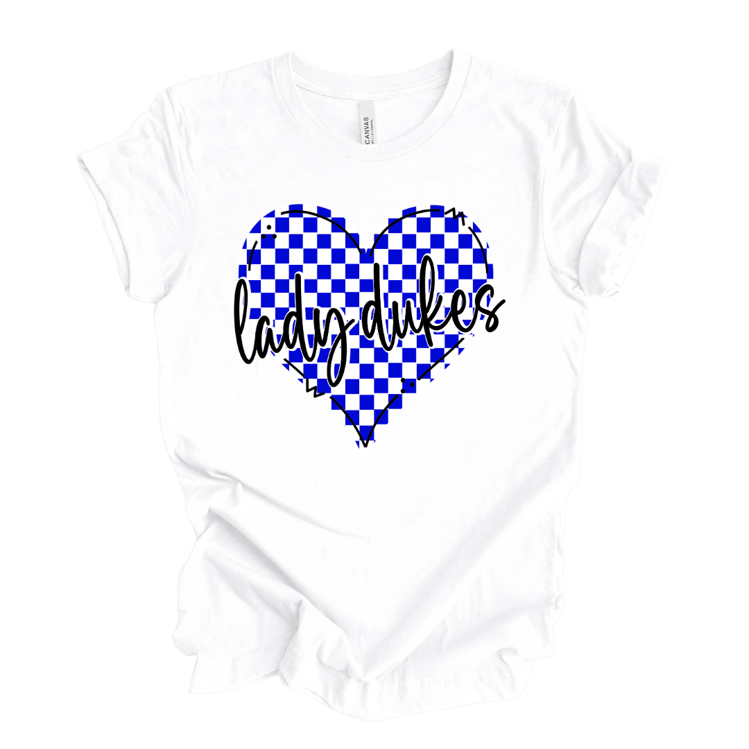 Lady Dukes Checkered Heart