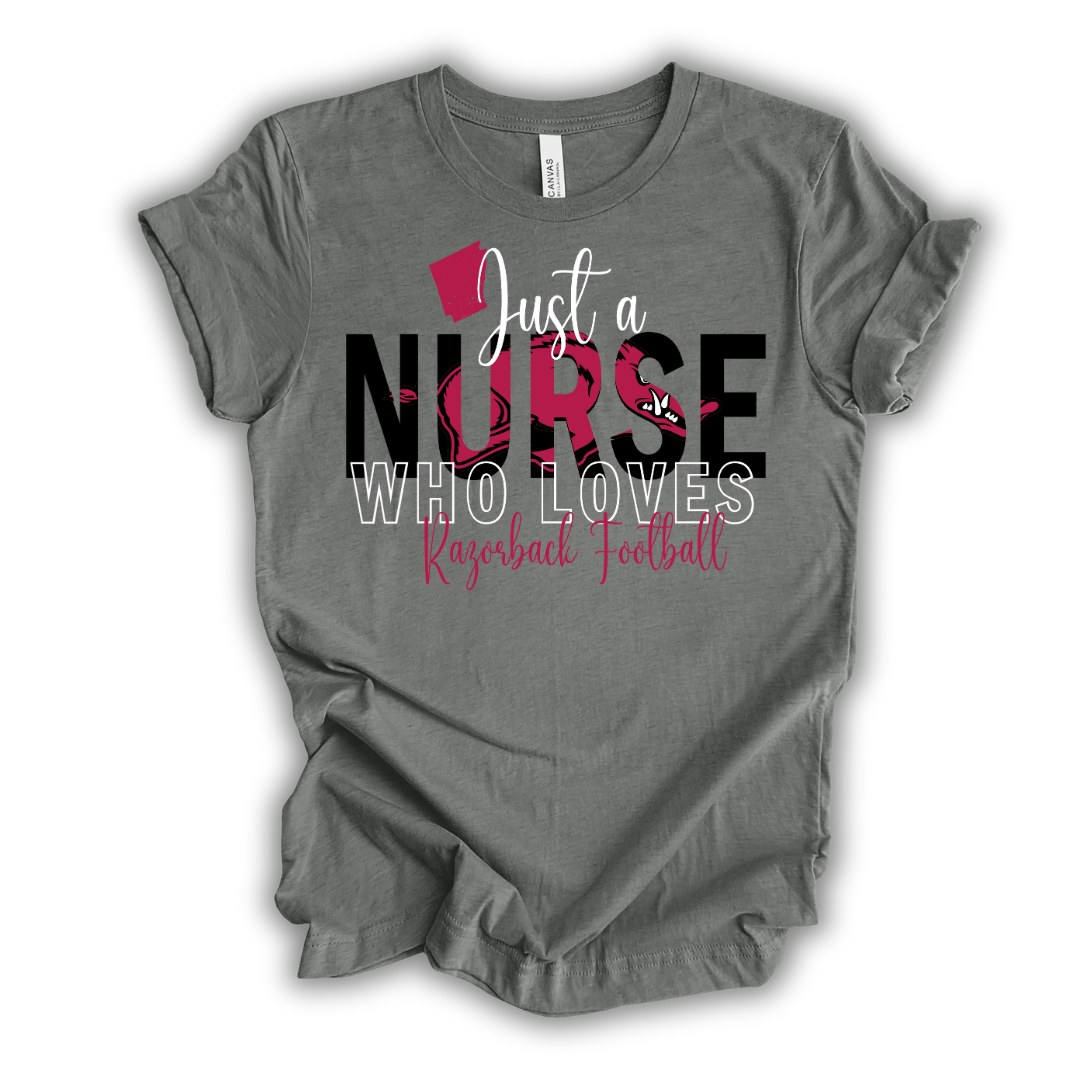 Nurse Loves Razorback Football