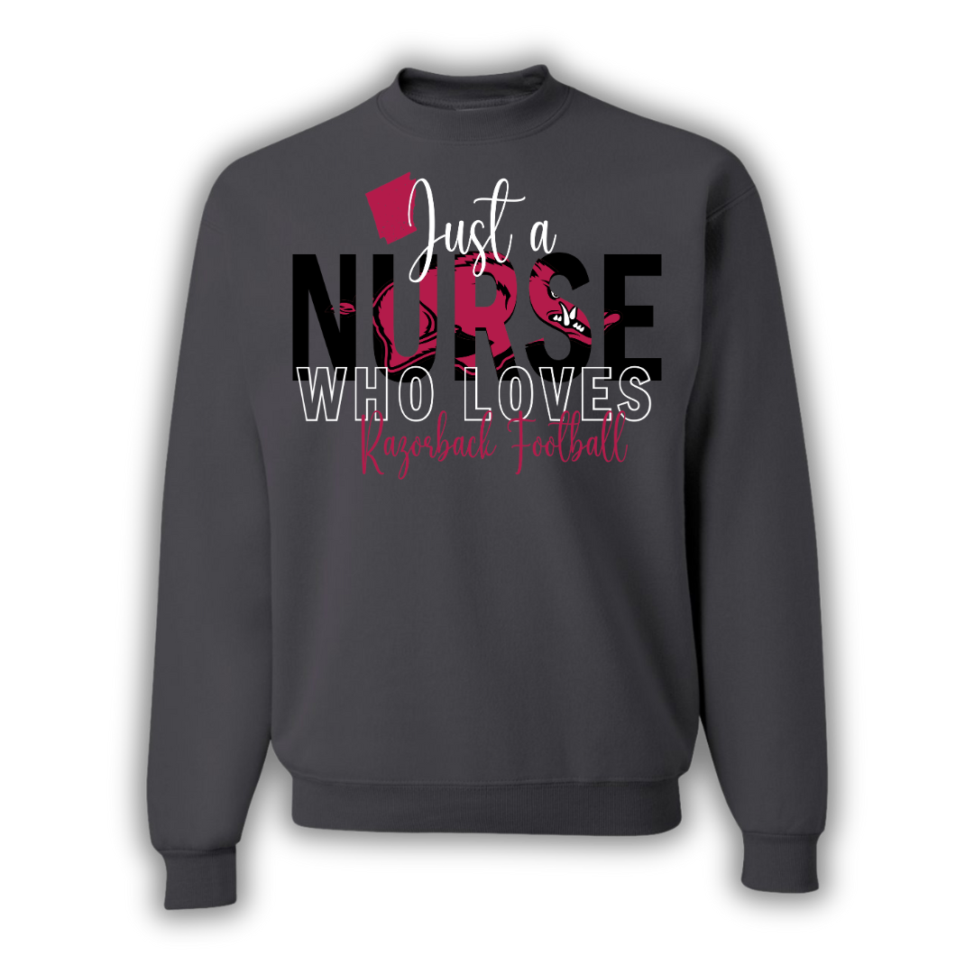 Nurse Loves Razorback Football