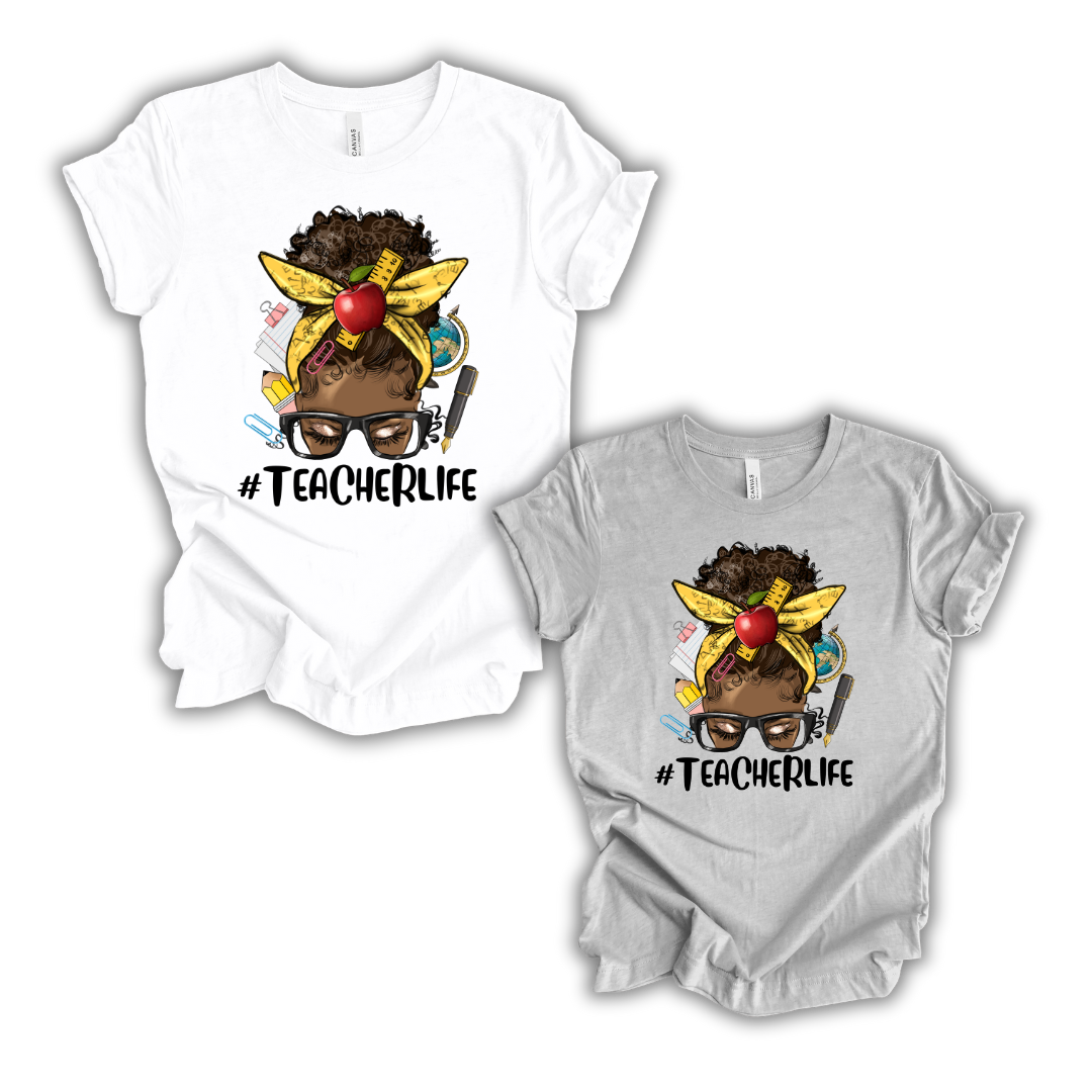 #TeacherLife Brown Skinned T-Shirt