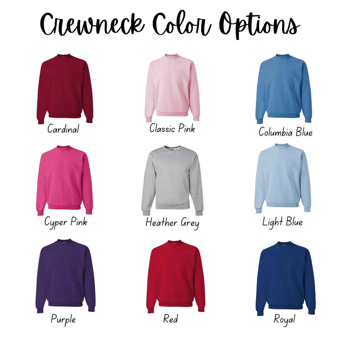 Distressed Softball Custom Fan Shirt/Crew