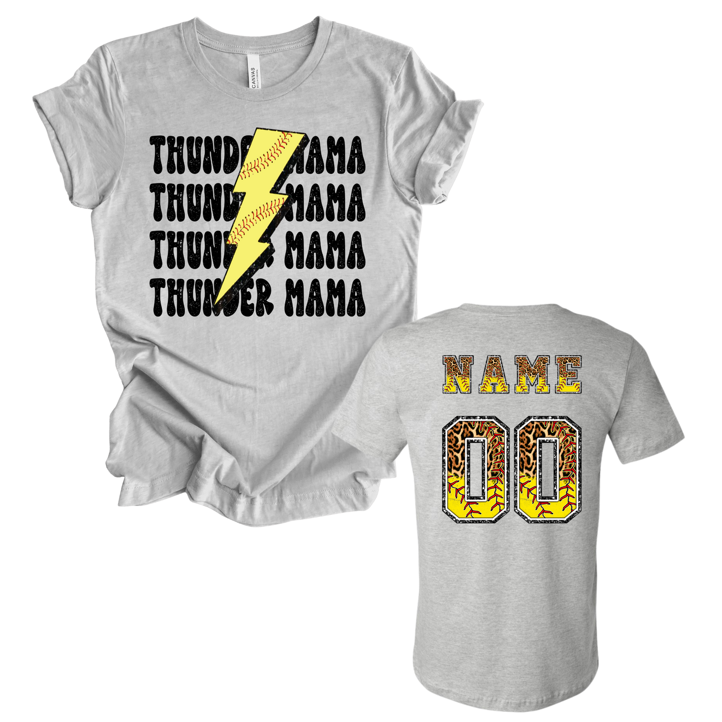 Custom Distressed Thunder Fan Shirt