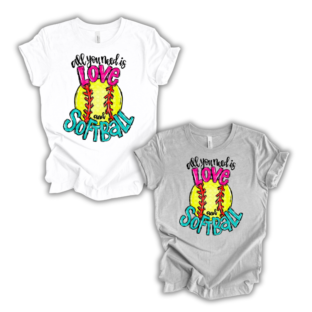 Love and Softball T-Shirt