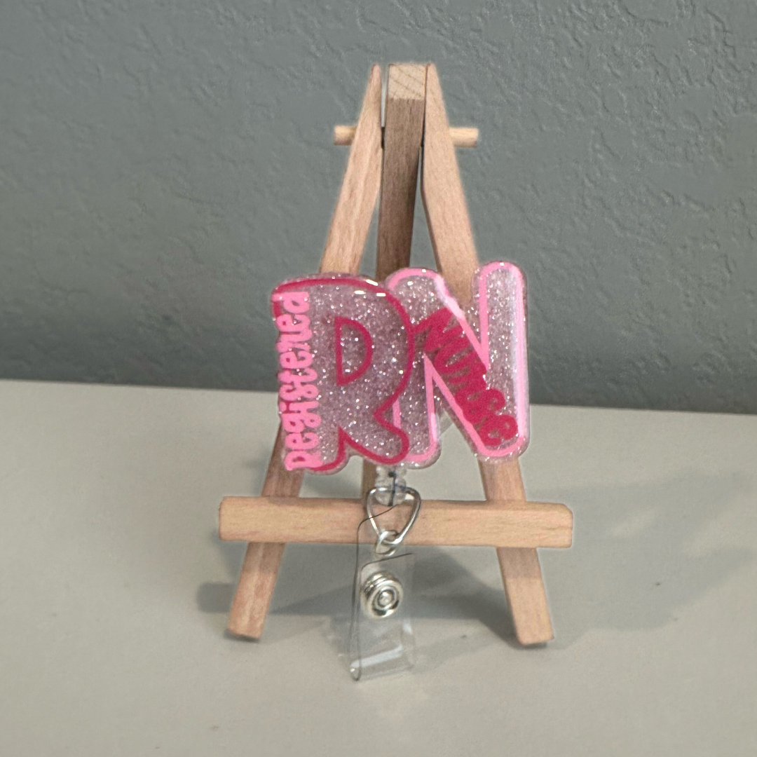 RN- Registered Nurse Badge Reel – The Southern Nurse Craft Studio