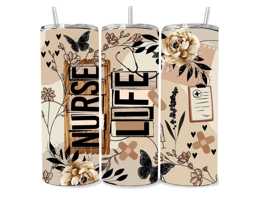 Boho Nurse Life Tumbler