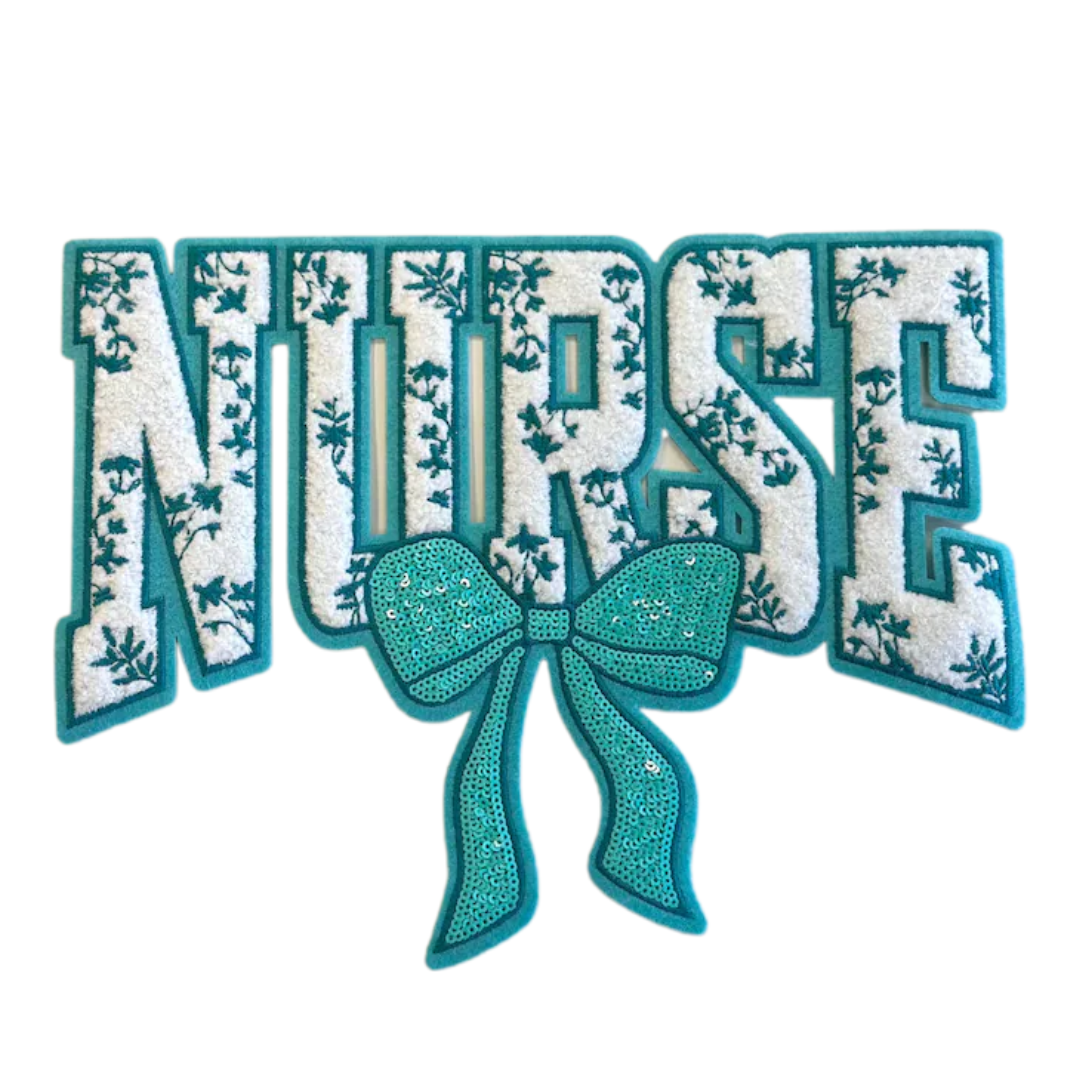 Nurse Floral & Coquette Bow Crewneck