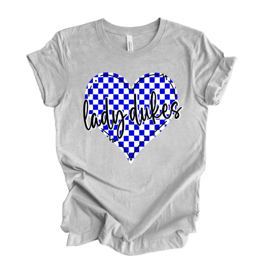 Lady Dukes Checkered Heart