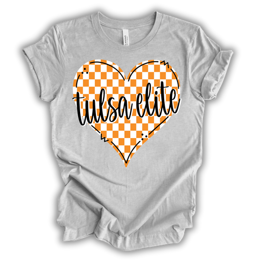 Tulsa Elite Checkered Heart