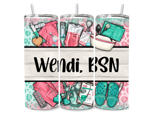 Personalized Nurse Tumbler