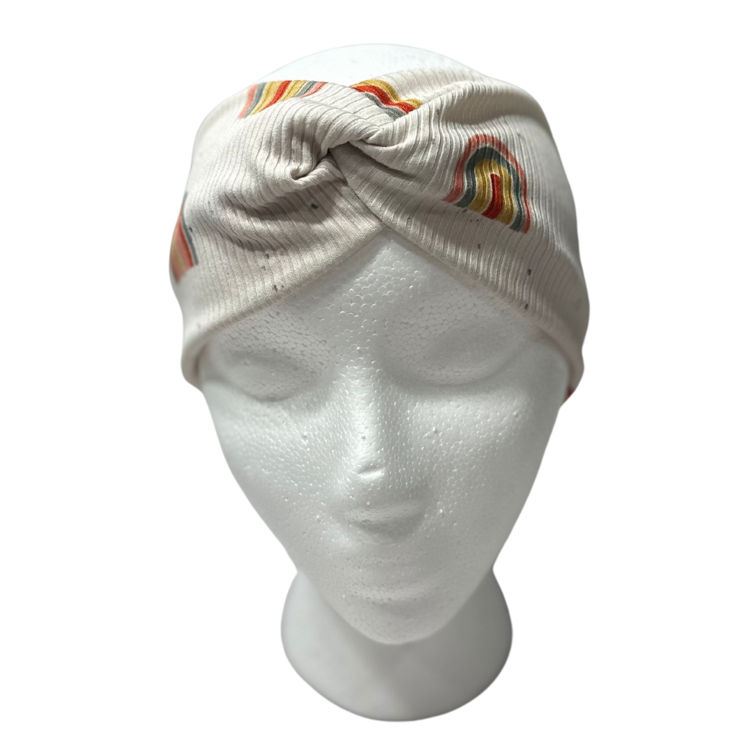 Boho Rainbow Twisted Headband