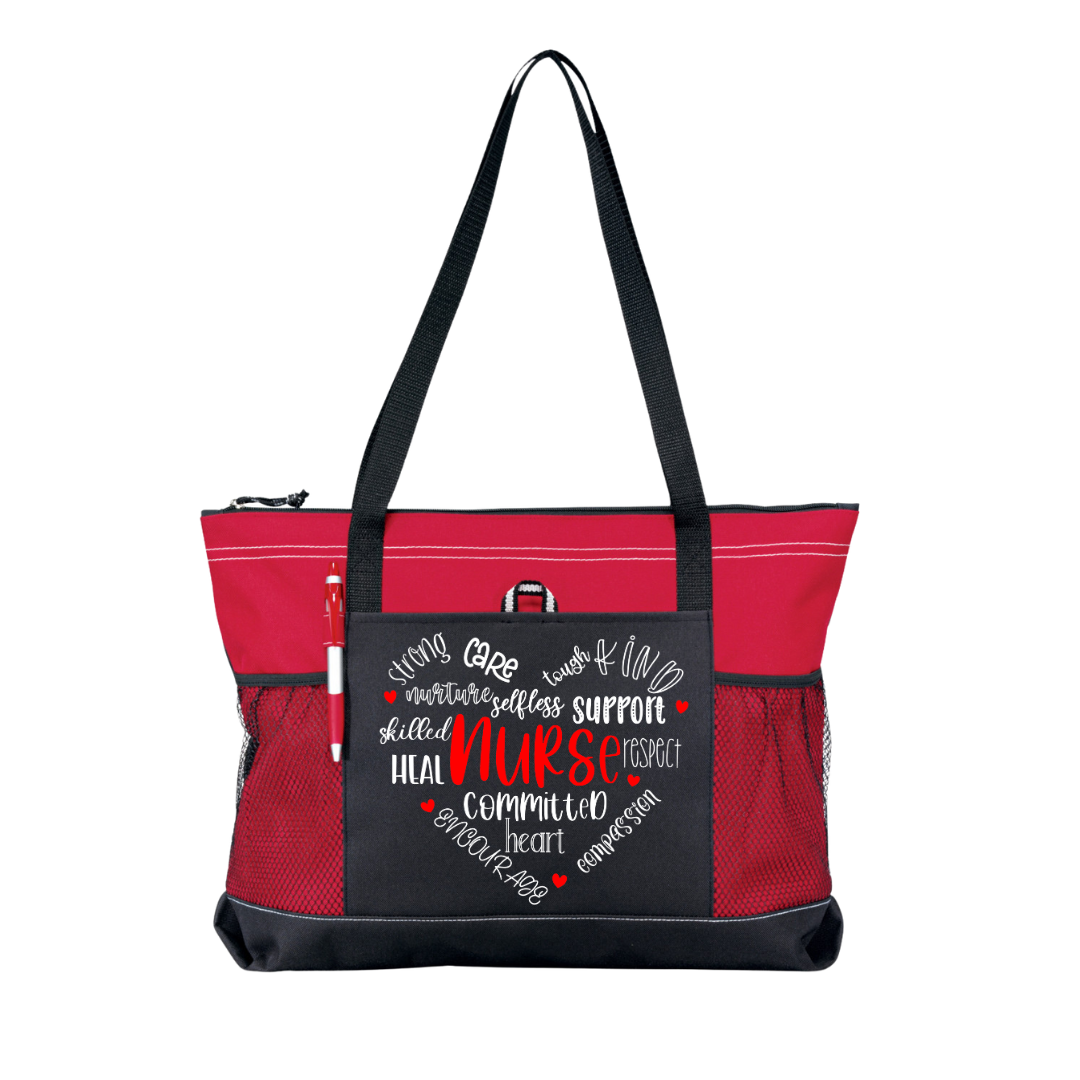 Nurse Heart Tote Bag