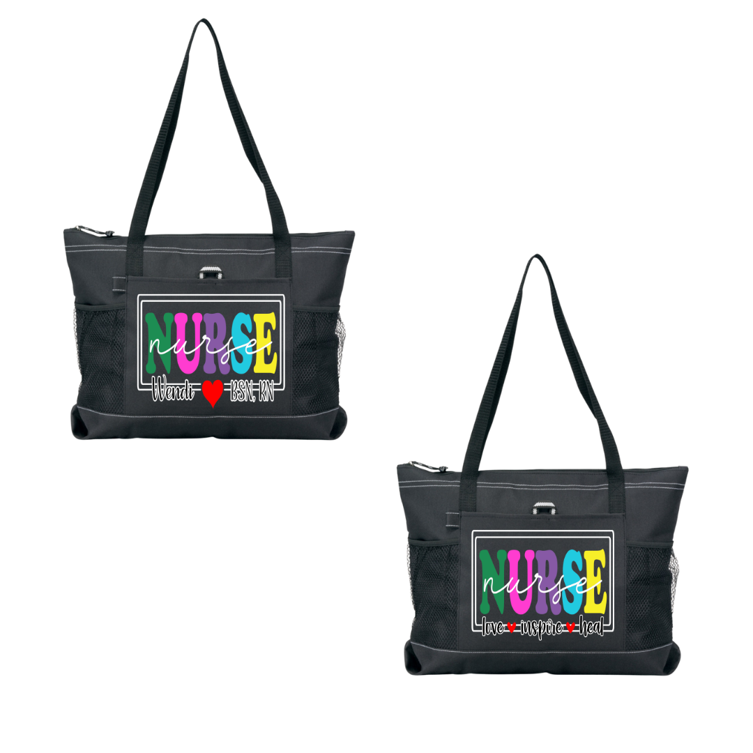 Nurse Love Inspire Heal Tote Bag