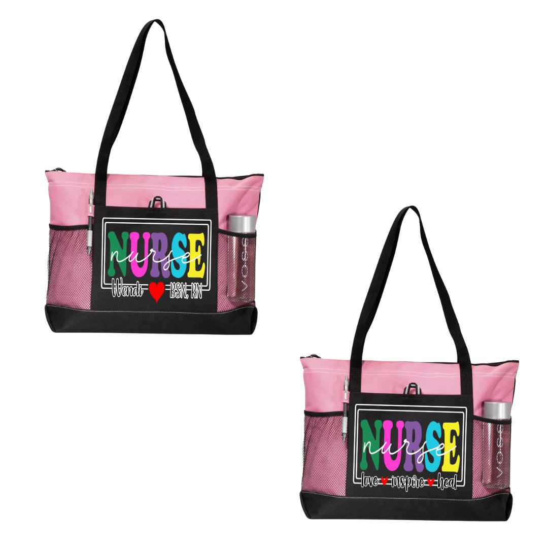 Nurse Love Inspire Heal Tote Bag