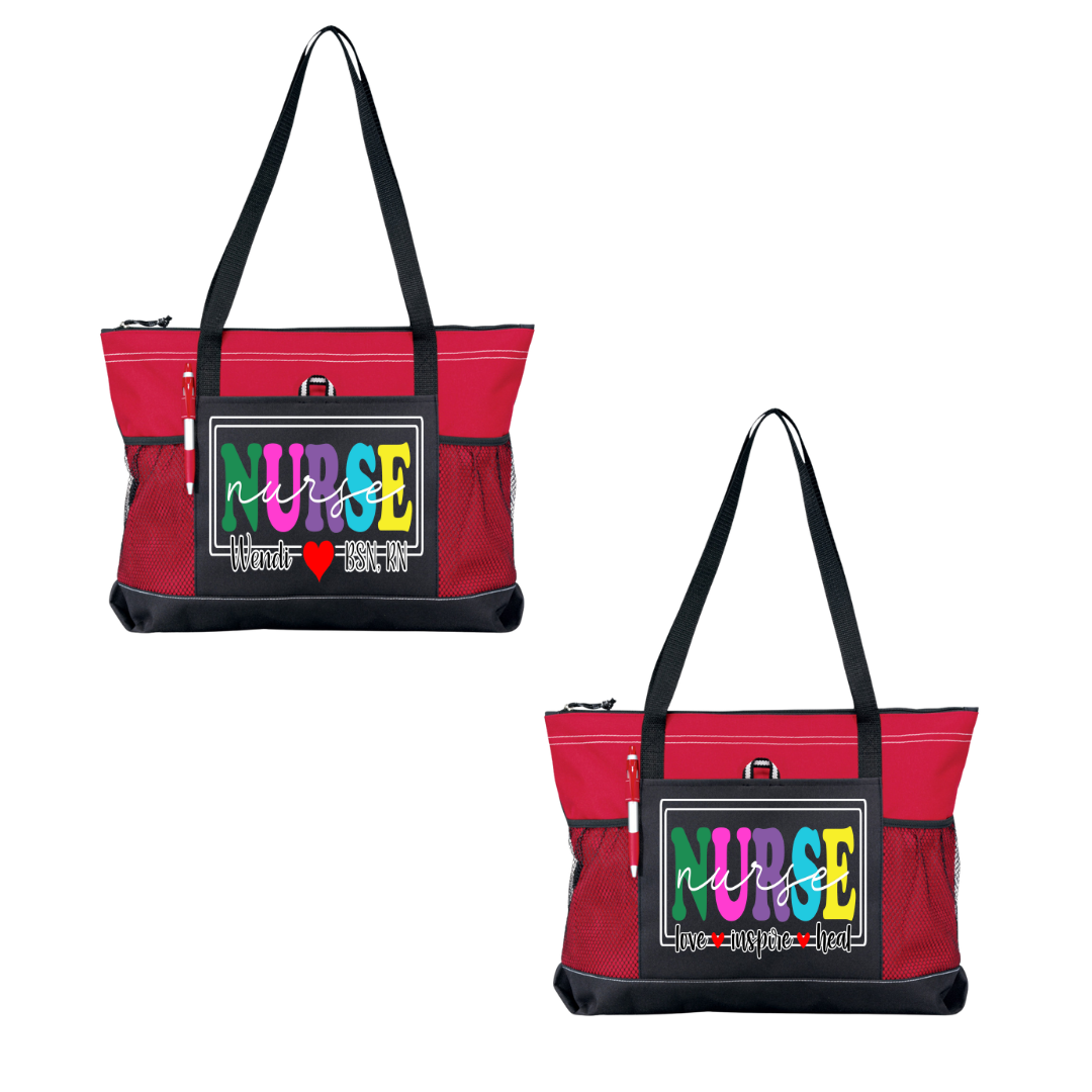 Nurse Love Inspire Heal Tote Bag