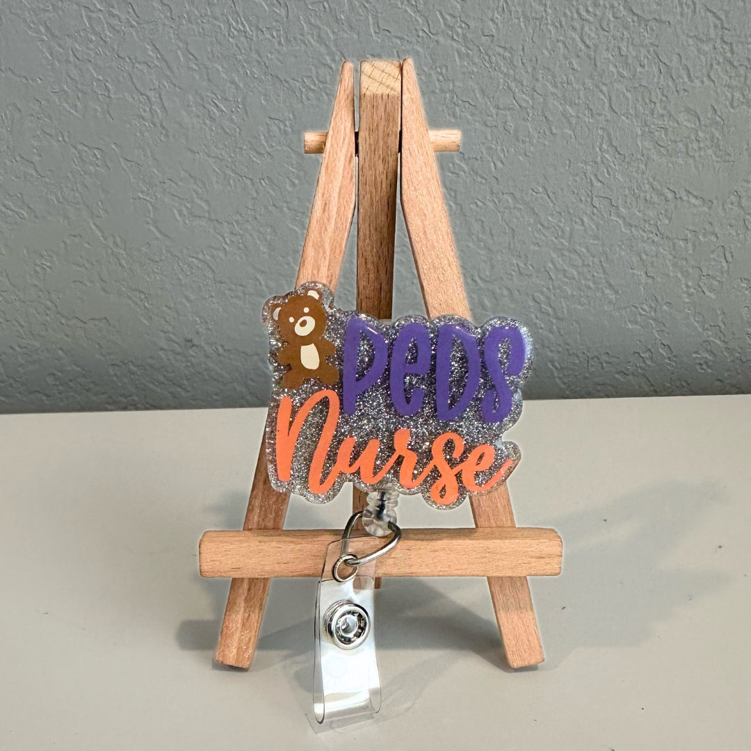 Peds Nurse Badge Reel – The Southern Nurse Craft Studio