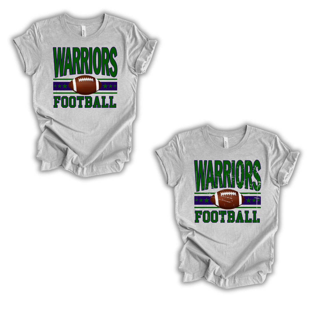 Warriors Football- Distressed