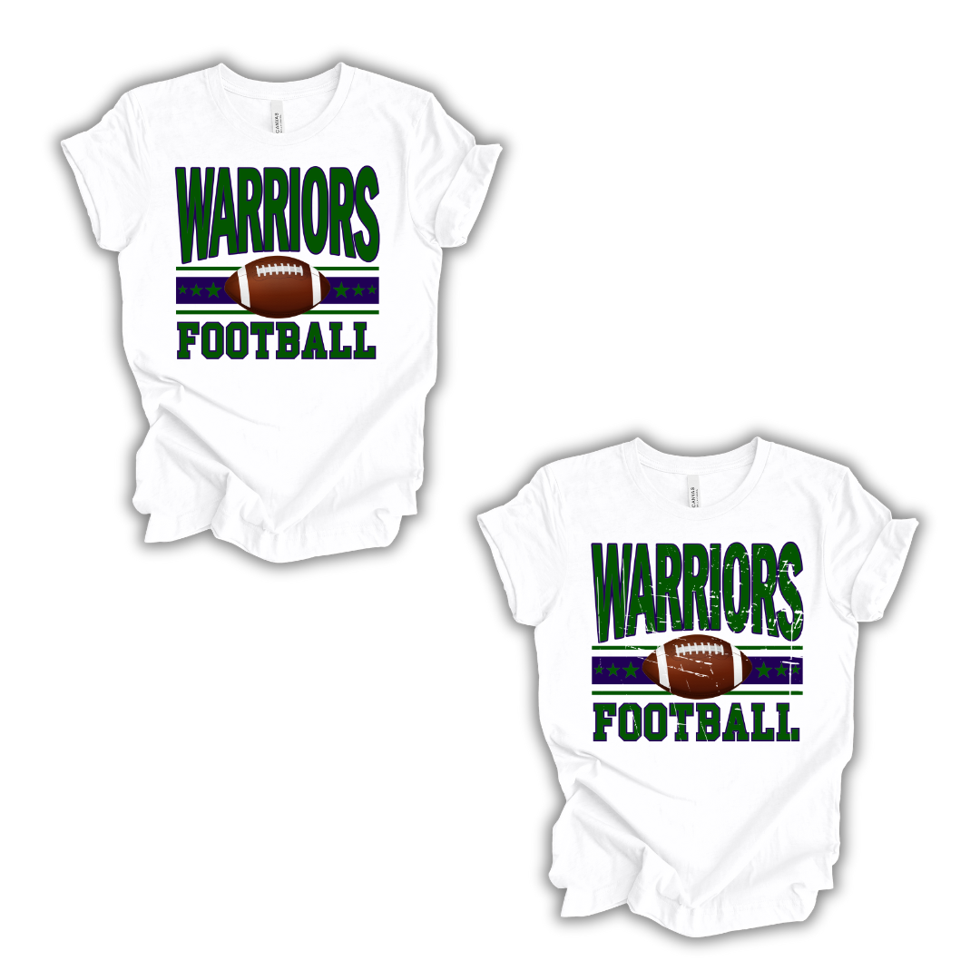 Warriors Football- Distressed